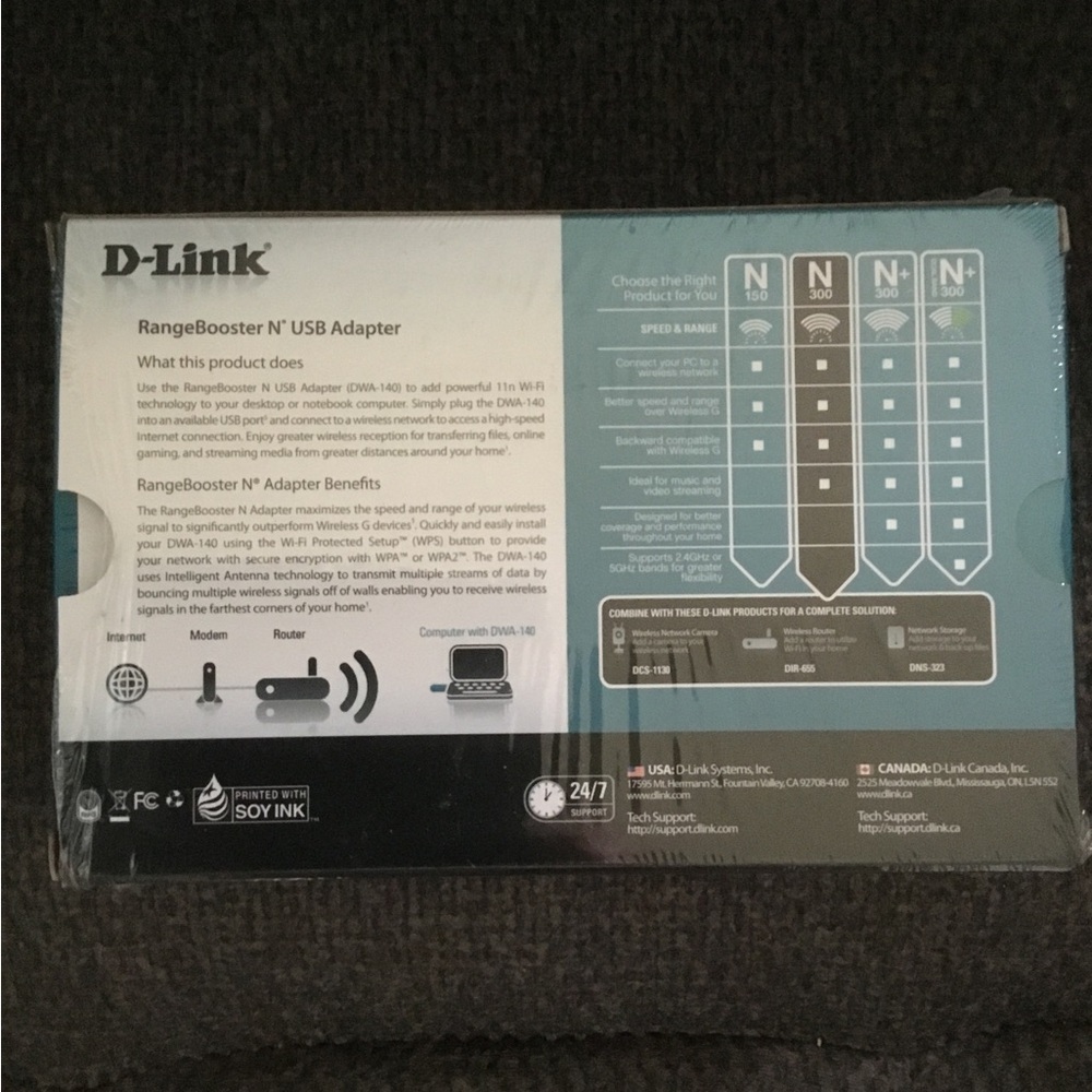 D-Link RangeBooster N USB Adapter Packaging - Picture 2 of 2
